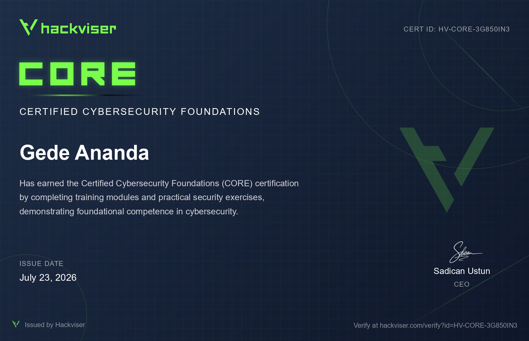 Certified Cybersecurity Foundations