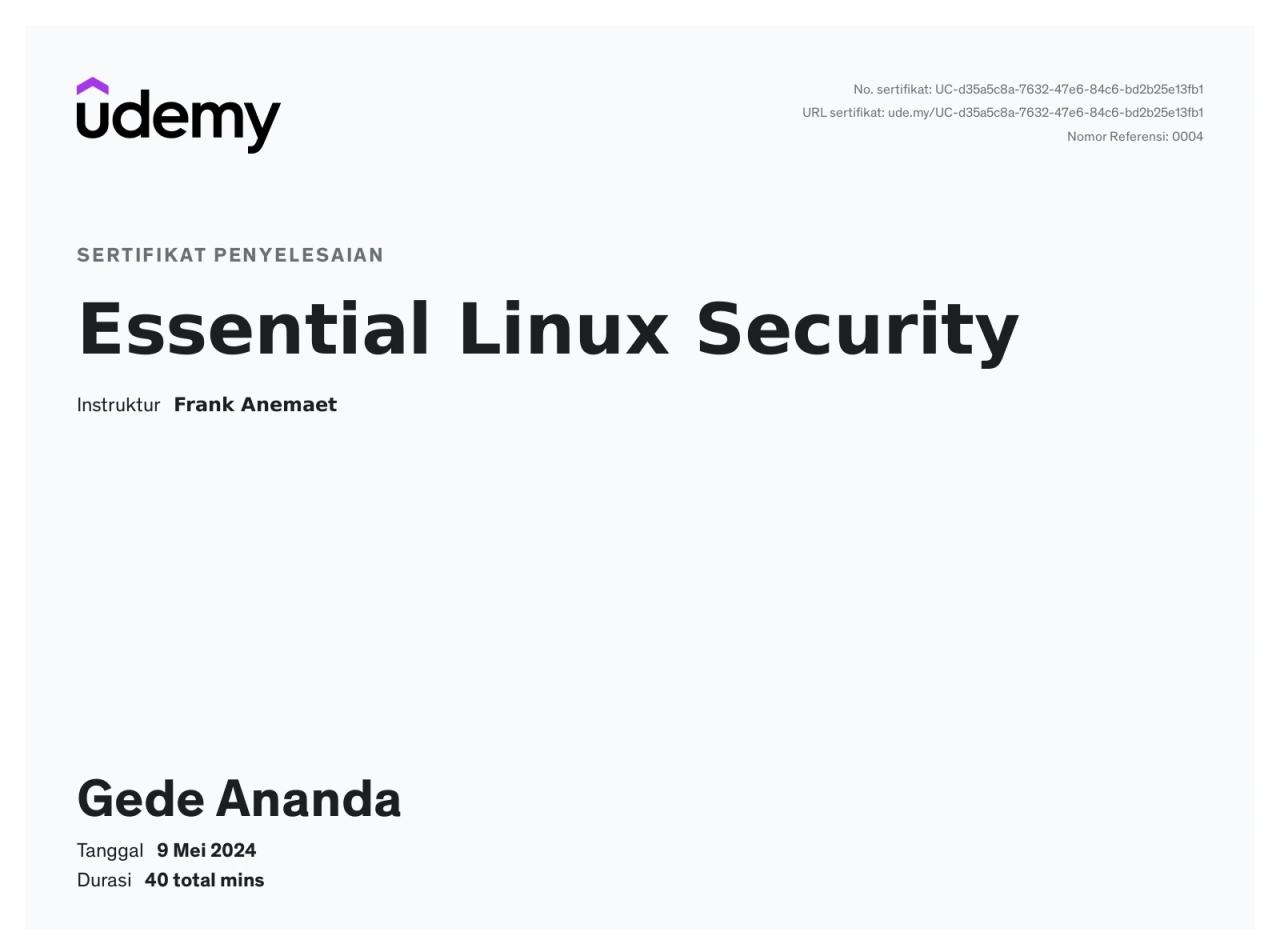 Essential Linux Security